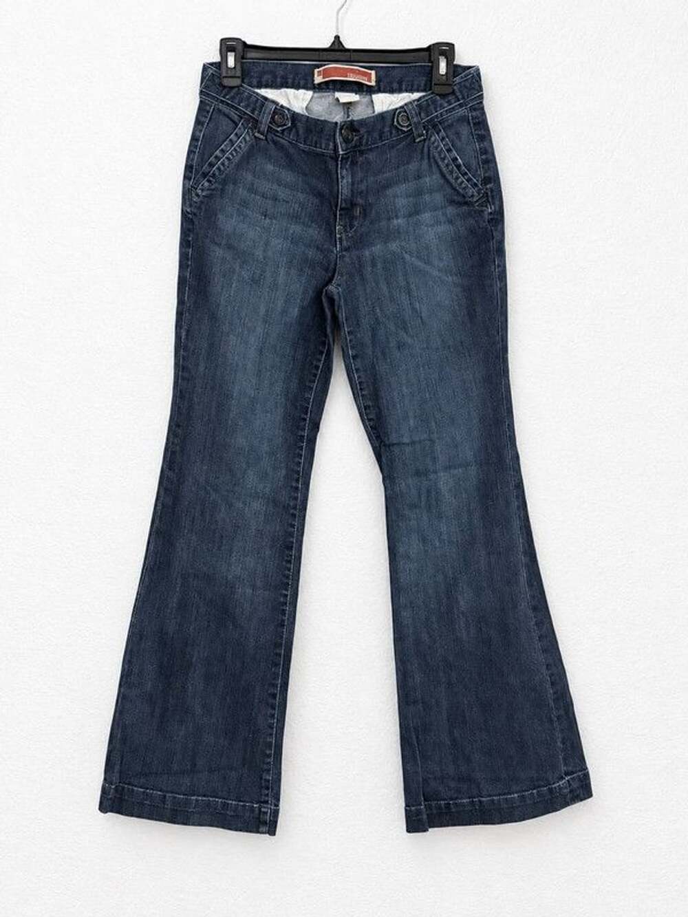 Y2K Gap Trouser Jeans Size 8 Dark Wash Low Rise Flare size 8
